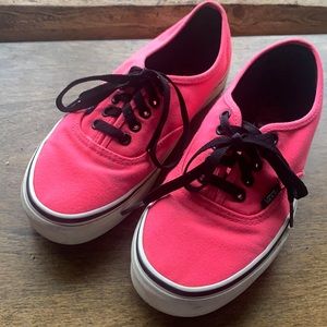 Vans Authentic Neon Pink Shoe